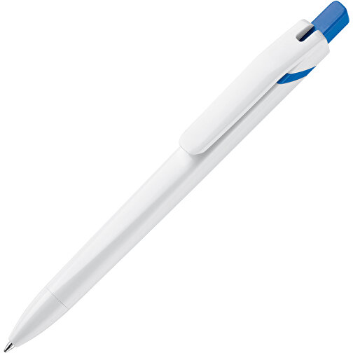 Kugelschreiber SpaceLab , weiss / blau, ABS, 14,50cm (Länge), Bild 2