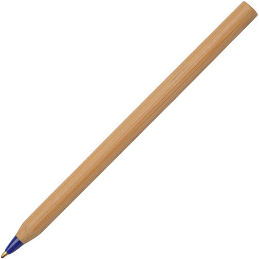 Bambus Kugelschreiber ESSENTIAL , blau, braun, Bambus / Kunststoff, 14,80cm (Länge), Bild 2