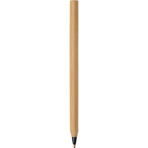 Bambus Kugelschreiber ESSENTIAL , braun, schwarz, Bambus / Kunststoff, 14,80cm (Länge), Bild 1