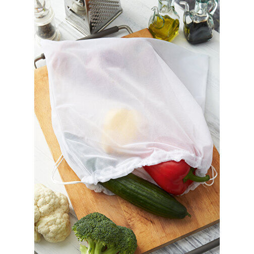 Gemüsenetz VEG BAG , weiß, Polyester, 37,00cm x 37,00cm (Länge x Breite), Bild 7