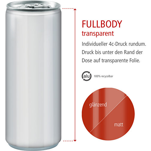 Energy Drink, Fullbody Transp. , Aluminium, Folie, 5,30cm x 13,50cm x 5,30cm (Länge x Höhe x Breite), Bild 4
