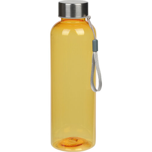 Trinkflasche PLAINLY , gelb, Kunststoff / Edelstahl / Nylon, 21,00cm (Höhe), Bild 1