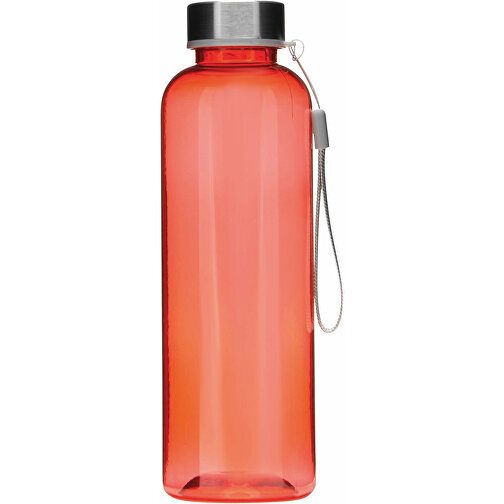 Trinkflasche PLAINLY , rot, Kunststoff / Edelstahl / Nylon, 21,00cm (Höhe), Bild 2