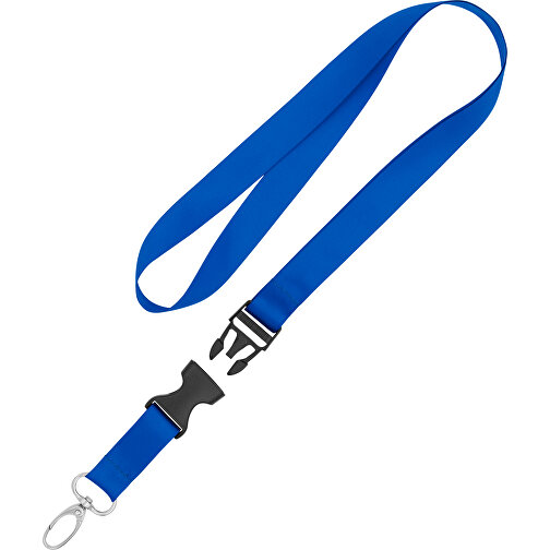 Schlüsselband Basic Oval , Promo Effects, royalblau, Satin, 105,00cm x 1,90cm (Länge x Breite), Bild 2