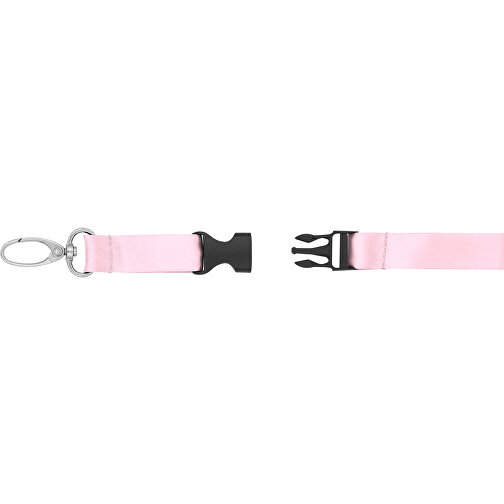 Schlüsselband Basic Oval , Promo Effects, rosa, Satin, 105,00cm x 1,60cm (Länge x Breite), Bild 6
