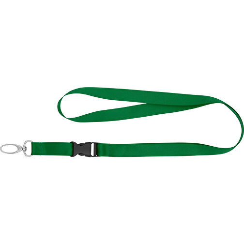 Schlüsselband Basic Oval , Promo Effects, grün, Satin, 105,00cm x 1,60cm (Länge x Breite), Bild 3
