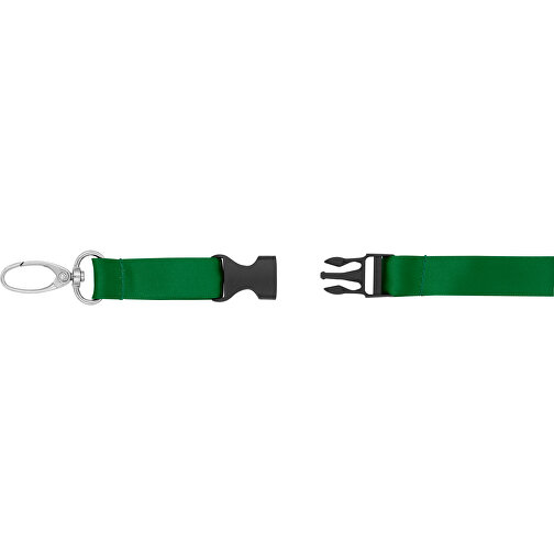 Schlüsselband Basic Oval , Promo Effects, grün, Satin, 105,00cm x 1,60cm (Länge x Breite), Bild 6