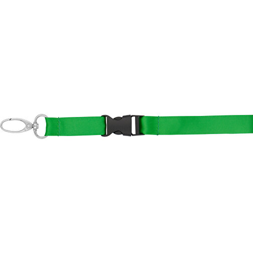 Schlüsselband Basic Oval , Promo Effects, grasgrün, Satin, 105,00cm x 1,60cm (Länge x Breite), Bild 5