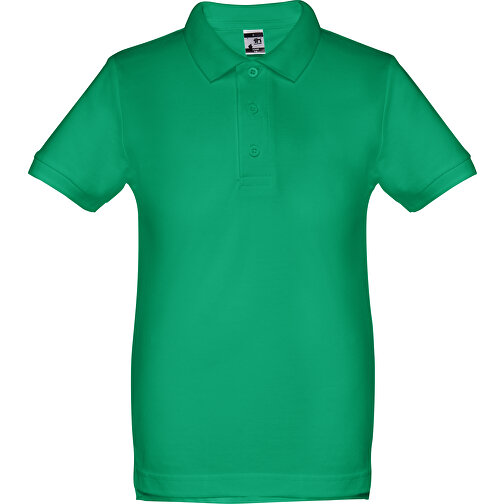 THC ADAM KIDS. Kurzärmeliges Baumwoll-Poloshirt Für Kinder (unisex) , grün, 100% Baumwolle, 6, 51,00cm x 37,00cm (Länge x Breite), Bild 1