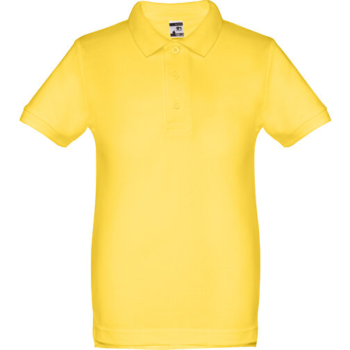THC ADAM KIDS. Kurzärmeliges Baumwoll-Poloshirt Für Kinder (unisex) , gelb, 100% Baumwolle, 2, 45,00cm x 31,00cm (Länge x Breite), Bild 1