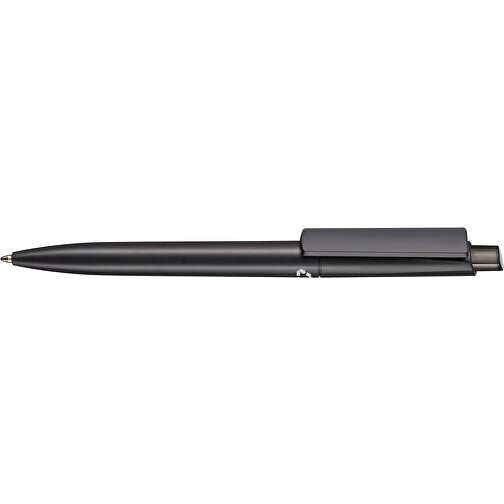 Kugelschreiber CREST RECYCLED + Schwarz , Ritter-Pen, schwarz recycled/smoke grey, ABS-Kunststoff, 149,00cm (Länge), Bild 3