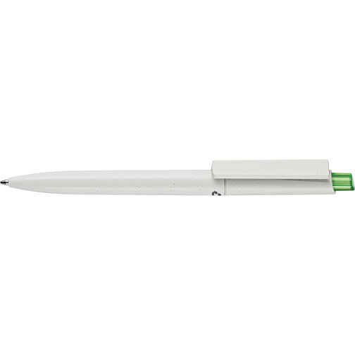 Kugelschreiber CREST RECYCLED + Grau , Ritter-Pen, grau recycled/gras grün TR., ABS-Kunststoff, 149,00cm (Länge), Bild 3