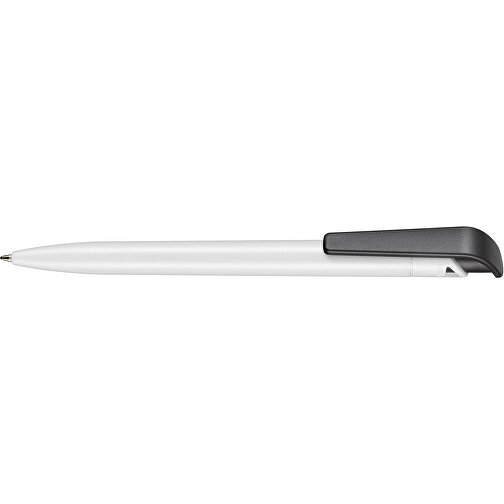 Kugelschreiber PLANT , Ritter-Pen, weiß/schwarz, PLA (Basis Mais, bio.-abbaubar), 145,00cm (Länge), Bild 3