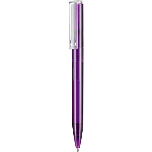 Kugelschreiber LIFT TRANSPARENT P , Ritter-Pen, pflaume-lila TR/FR, ABS-Kunststoff, 140,00cm (Länge), Bild 1