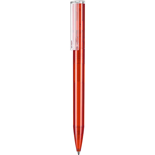 Kugelschreiber LIFT TRANSPARENT P , Ritter-Pen, feuer-rot TR/FR, ABS-Kunststoff, 140,00cm (Länge), Bild 1