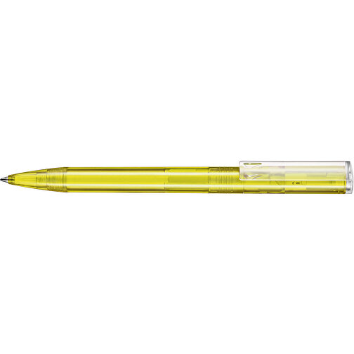 Kugelschreiber LIFT TRANSPARENT P , Ritter-Pen, ananas-gelb TR/FR, ABS-Kunststoff, 140,00cm (Länge), Bild 3