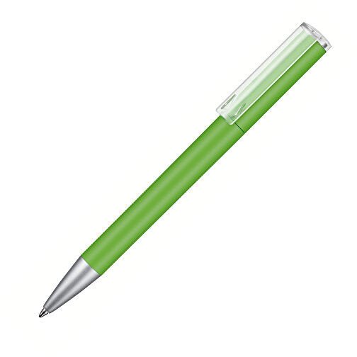 Kugelschreiber LIFT SOFT , Ritter-Pen, Apfel-grün, ABS-Kunststoff, 140,00cm (Länge), Bild 2