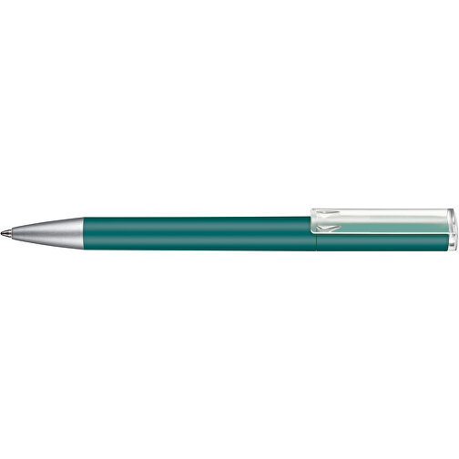 Kugelschreiber LIFT SOFT , Ritter-Pen, petrol-türkis, ABS-Kunststoff, 140,00cm (Länge), Bild 3