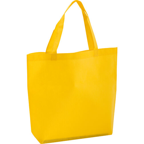 Tasche SHOPPER , gelb, Vliesstoff, 40,00cm x 10,00cm x 35,00cm (Länge x Höhe x Breite), Bild 1