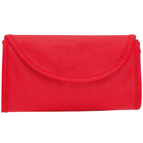 Faltbare Tasche KONSUM , rot, Vliesstoff, 38,00cm x 42,00cm (Länge x Breite), Bild 1