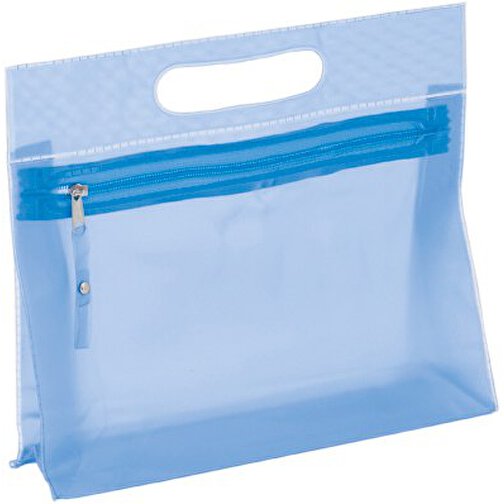Kosmetik Tasche FERGI , blau, PVC, 24,00cm x 6,50cm x 21,00cm (Länge x Höhe x Breite), Bild 1