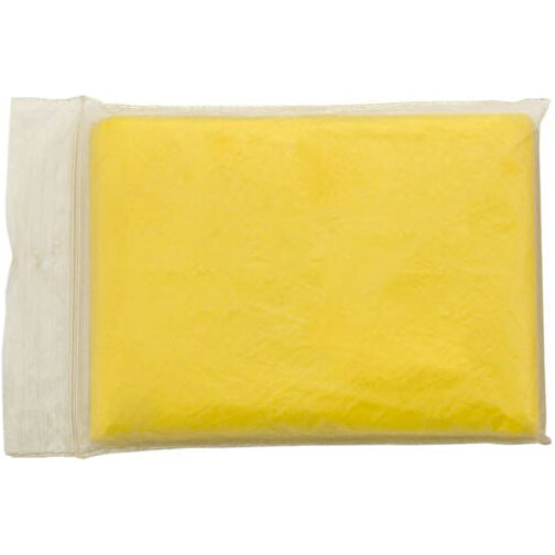 Poncho REMO , gelb, HDPE, 10,00cm x 13,50cm (Länge x Breite), Bild 1