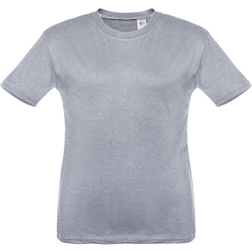 THC QUITO. Unisex Kinder T-shirt , hellgrau melliert, 100% Baumwolle, 2, 42,00cm x 31,00cm (Länge x Breite), Bild 1