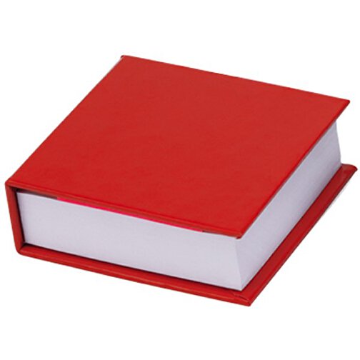 Notizzettelbox CODEX , rot, Pappe, 8,00cm x 8,00cm x 2,90cm (Länge x Höhe x Breite), Bild 1