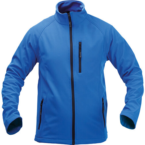 Jacke Molter , blau, Äußere: Soft Shell, 92% Polyester/ 8% Elastan. Innen: 100% Polyester Microfleece. 300 g/ m2, M, , Bild 1