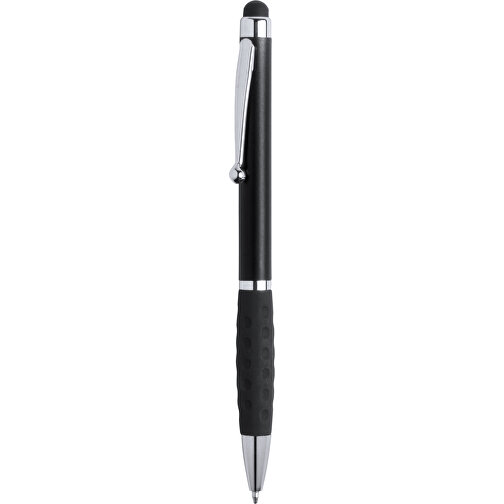 Kugelschreiber Pointer SAGUR , schwarz, ABS, 13,50cm (Breite), Bild 1