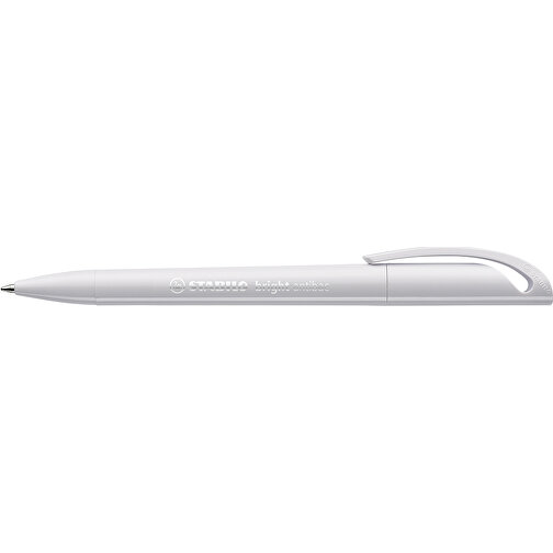 STABILO Bright Antibac Kugelschreiber , Stabilo, weiß, Kunststoff, 14,70cm x 1,60cm x 1,20cm (Länge x Höhe x Breite), Bild 1