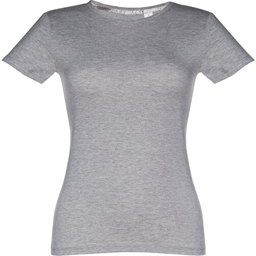 THC SOFIA. Tailliertes Damen-T-Shirt , hellgrau melliert, 100% Baumwolle, XXL, 68,00cm x 53,00cm (Länge x Breite), Bild 1