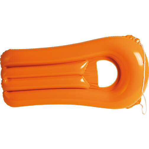 Luftmatratze WAVE , orange, PVC, 31,00cm x 10,00cm x 68,00cm (Länge x Höhe x Breite), Bild 1