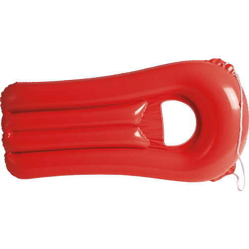 Luftmatratze WAVE , rot, PVC, 31,00cm x 10,00cm x 68,00cm (Länge x Höhe x Breite), Bild 1