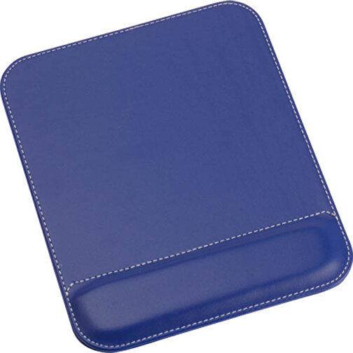 Mauspad GONG , blau, PU, 18,50cm x 22,50cm (Länge x Breite), Bild 1