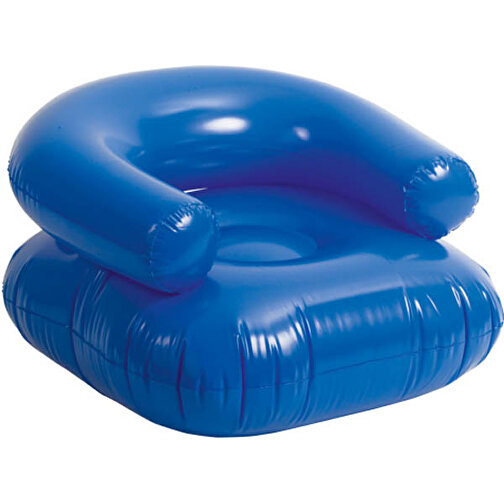 Aufblasbarer Stuhl RESET , blau, PVC, 70,00cm x 70,00cm x 45,00cm (Länge x Höhe x Breite), Bild 1