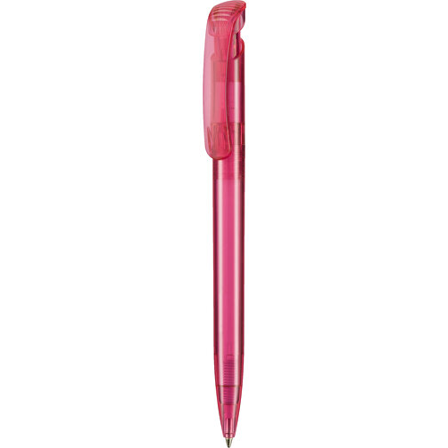 Kugelschreiber CLEAR TRANSPARENT , Ritter-Pen, magenta, ABS-Kunststoff, 14,80cm (Länge), Bild 1