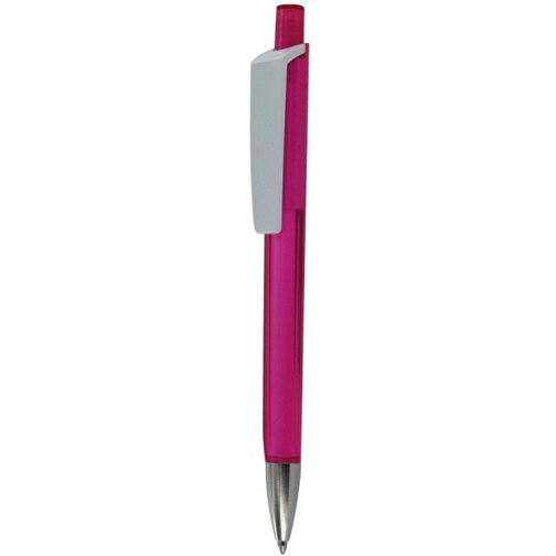 Kugelschreiber Tri-Star Transparent S , Ritter-Pen, magenta, ABS-Kunststoff, 14,00cm (Länge), Bild 1
