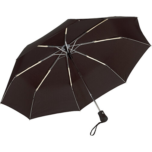 Windproof-Taschenschirm BORA , schwarz, Metall / Aluminium / Polyester, , Bild 1