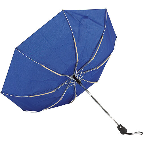 Windproof-Taschenschirm BORA , blau, Metall / Aluminium / Polyester, , Bild 2
