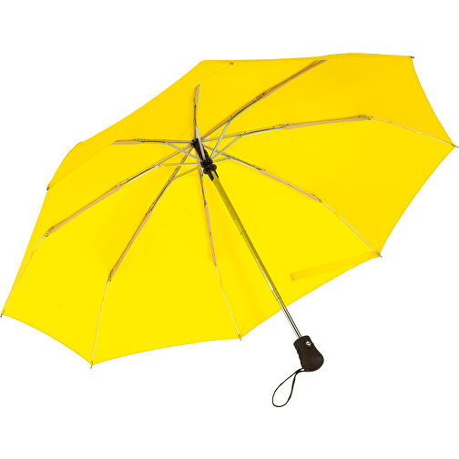 Windproof-Taschenschirm BORA , gelb, Metall / Aluminium / Polyester, , Bild 1
