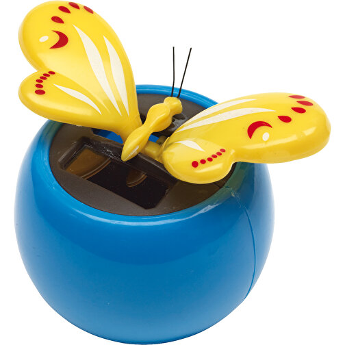 Wackel-Schmetterling BRIMSTONE , blau, gelb, Kunststoff, 6,00cm (Höhe), Bild 1
