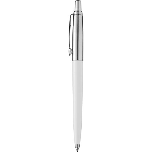 Parker Jotter Kugelschreiber , Parker, weiss / silber, Kunststoff, Edelstahl, 12,90cm (Länge), Bild 1