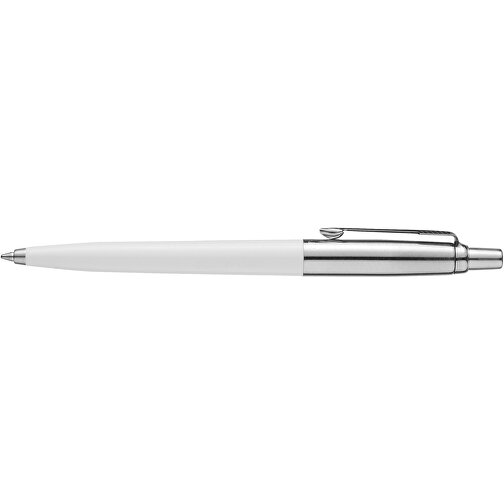 Parker Jotter Kugelschreiber , Parker, weiß / silber, Kunststoff, Edelstahl, 12,90cm (Länge), Bild 3