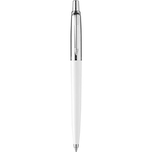 Parker Jotter Kugelschreiber , Parker, weiß / silber, Kunststoff, Edelstahl, 12,90cm (Länge), Bild 4