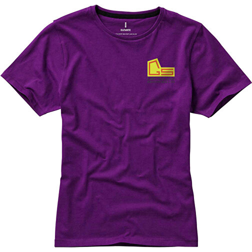 Nanaimo – T-Shirt Für Damen , pflaume, Single jersey Strick 100% BCI Baumwolle, 160 g/m2, M, , Bild 2