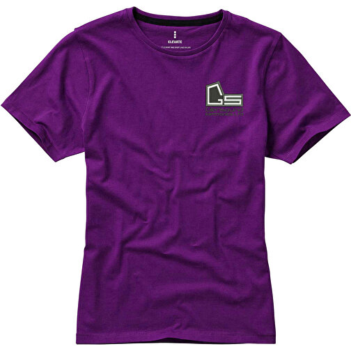 Nanaimo – T-Shirt Für Damen , pflaume, Single jersey Strick 100% BCI Baumwolle, 160 g/m2, XXL, , Bild 4