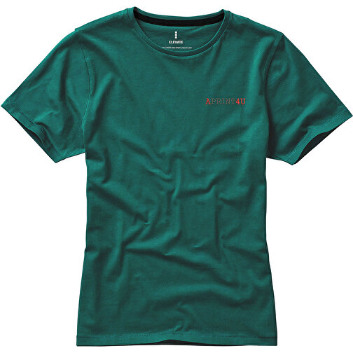 Nanaimo – T-Shirt Für Damen , waldgrün, Single jersey Strick 100% BCI Baumwolle, 160 g/m2, M, , Bild 4