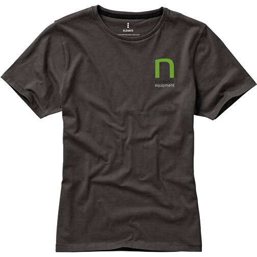 Nanaimo – T-Shirt Für Damen , anthrazit, Single jersey Strick 100% BCI Baumwolle, 160 g/m2, XL, , Bild 2