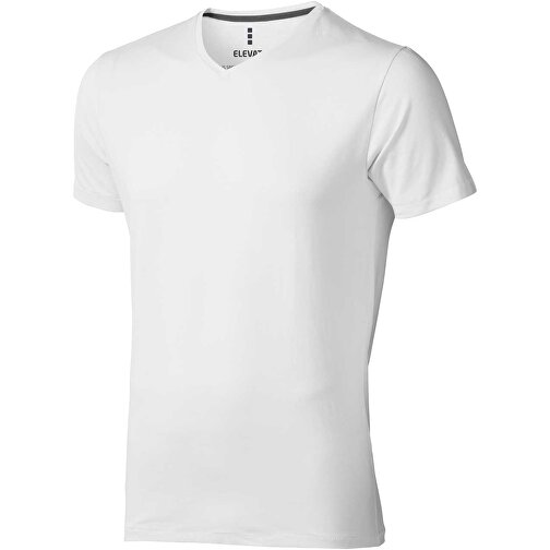 Kawartha T-Shirt Für Herren Mit V-Ausschnitt , Green Concept, weiß, Single jersey Strick 95% Bio Baumwolle, 5% Elastan, 200 g/m2, S, , Bild 1